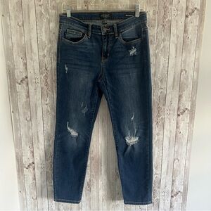 Judy Blue Dark Wash Ripped Skinny Jeans